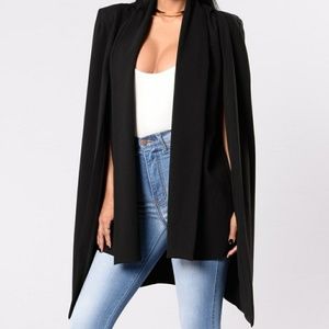 Black cape Blazer